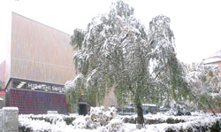 Museum Brandhorst München in Schnee-Kulisse